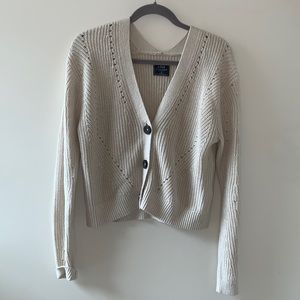 Abercrombie Oat Knit Cardigan